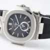 Patek Philippe Nautilus Blue Rubber Strap Watch