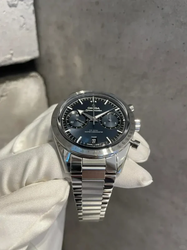 F44153EF-D96E-F043-B8EE-F0759A942ECE.webp Omega Speedmaster Men Automatic Blue Stainless Steel Watch O33210415103001