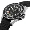 Breitling Superocean Men Automatic Black Rubber Watch A17366021B1S1