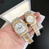 Couple Watches Rolex Datejust 36/28mm RG/SS Jub Sliver/Dia