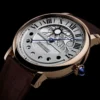 Cartier Ronde de Cartier Men Automatic Silver Leather Watch W1556243