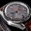 Omega Speedmaster Men Automatic Grey Leather Watch O32932445106001