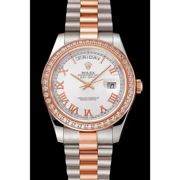 Superclone Rolex Day-Date 40mm White Dial 1454108