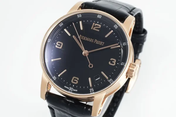 watch Audemars Piguet CODE 11.59 Blue Dial Three-Hand Automatic Watch   Rose Gold and Stainless Steel, 41mm