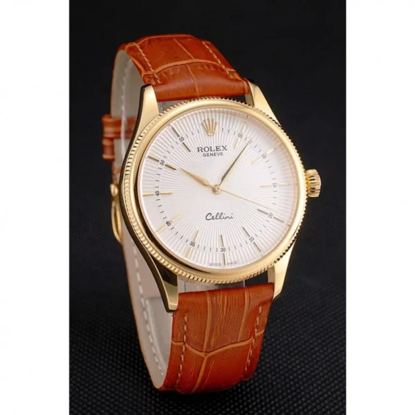 Superclone Rolex Cellini 38mm White Dial REP016793