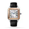 FE774F9E-6FA9-063F-20A8-35436087ED4E.webp Cartier Santos-Dumont Men Automatic Silver Stainless Steel 18ct Rose Gold Watch W2SA0017